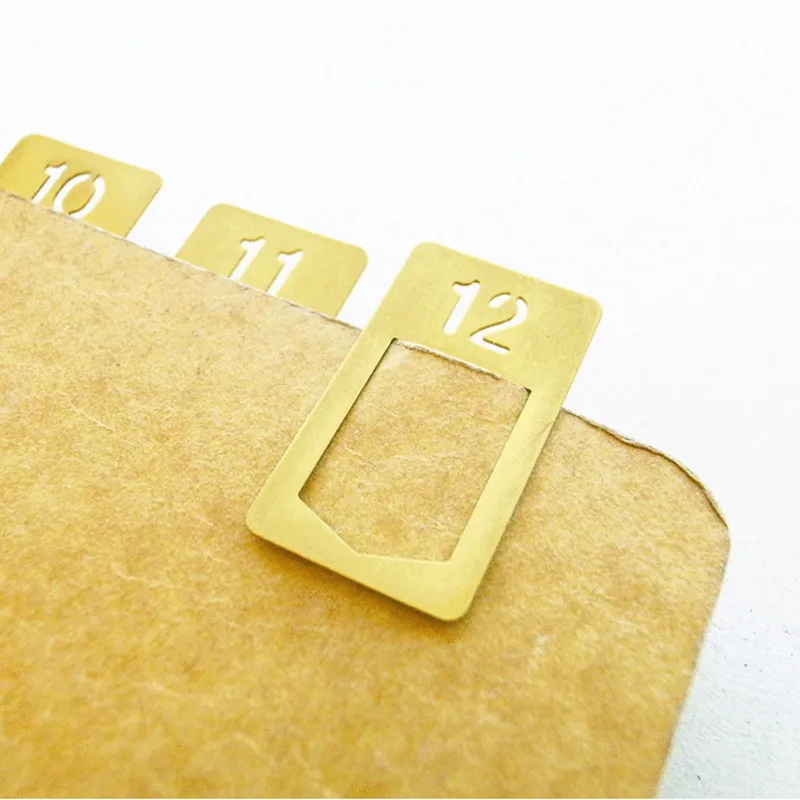 Stationery And Office Supply Stores - 12 sztuk/partia w stylu Vintage miedziana