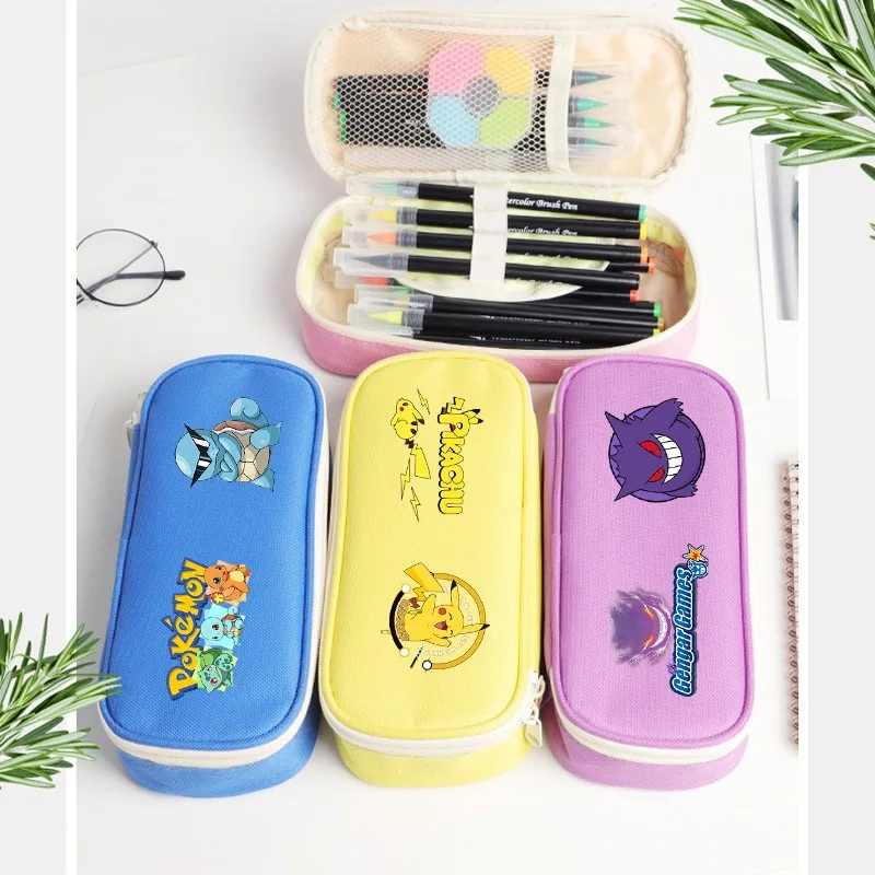 Pencil Case Large - Piórnik Pokemon Pikachu, uroczy, dla ucznia,