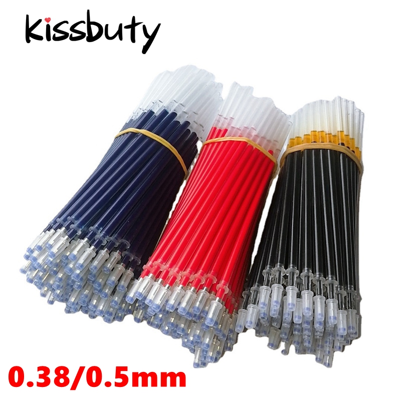 Gel Ink Pen Set - 0.38/0.5mm wkład do długopisu żelowego niebieski/czarny