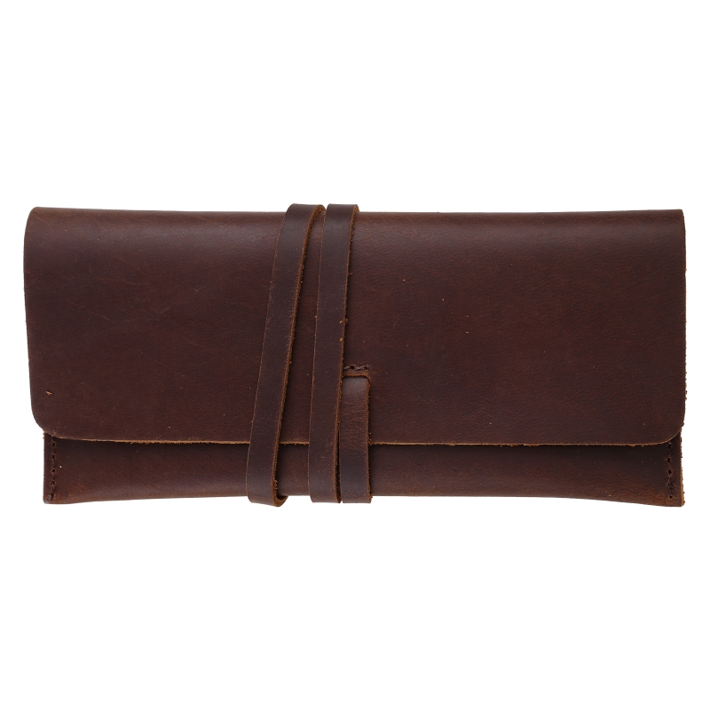 Pen Pouch Roll - Wykonany ręcznie ze skóry wołowej skórzany