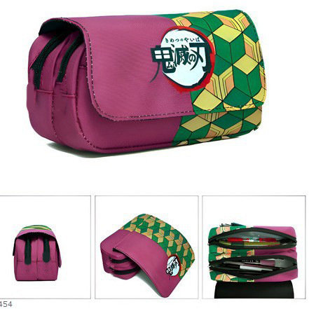 Pencil Case Large - Pojemny piórnik Demon Slayer z klapką,
