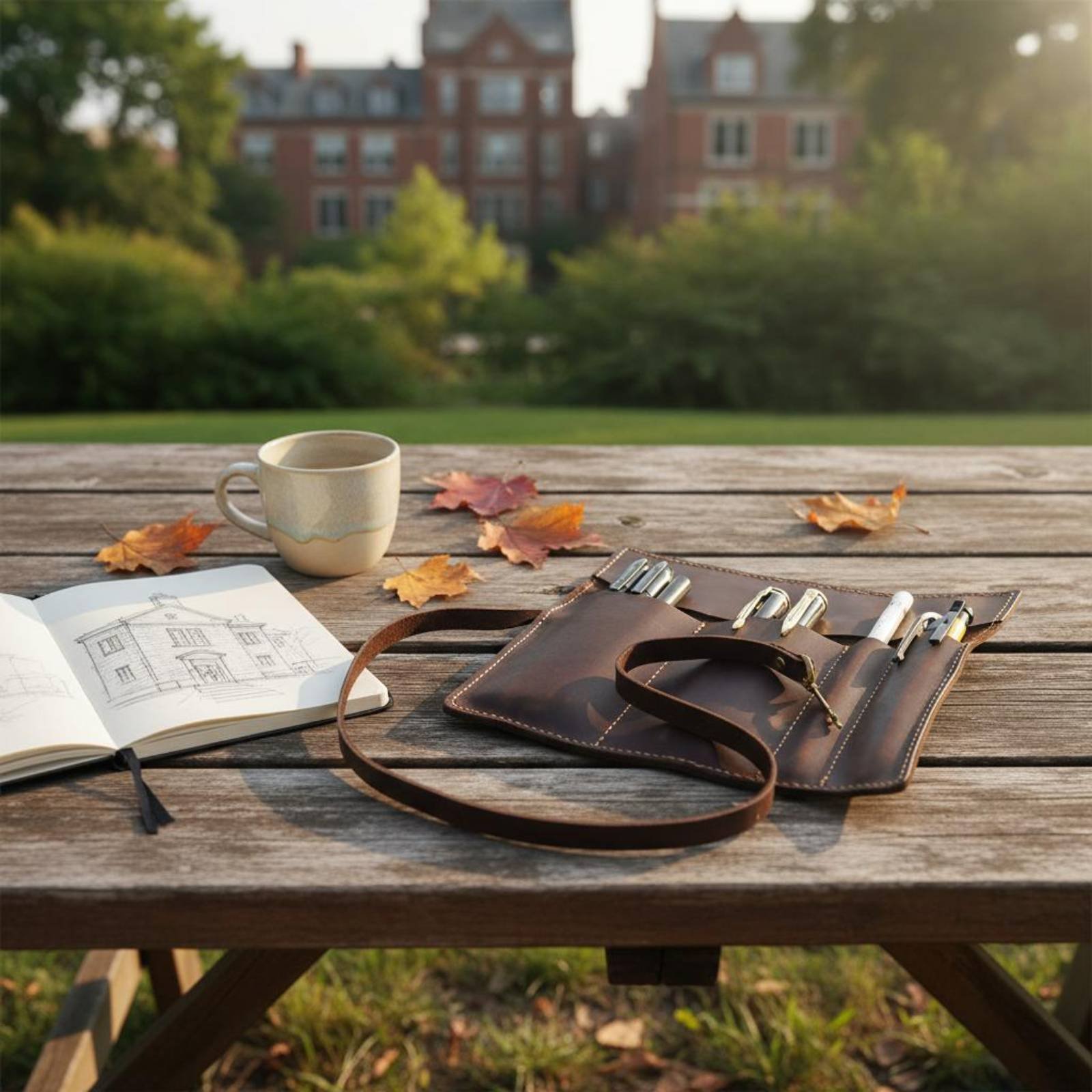 Skórzane składane etui na przy – Pen Pouch Roll recenzja i cena