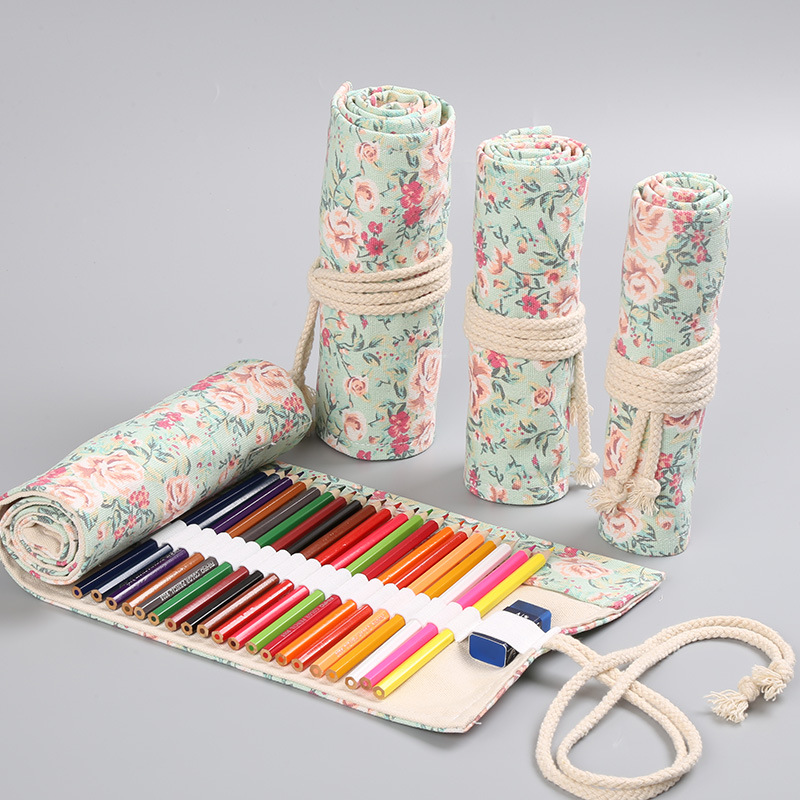 Piórnik zwijany z płótna w kwi – Pen Pouch Roll recenzja i cena