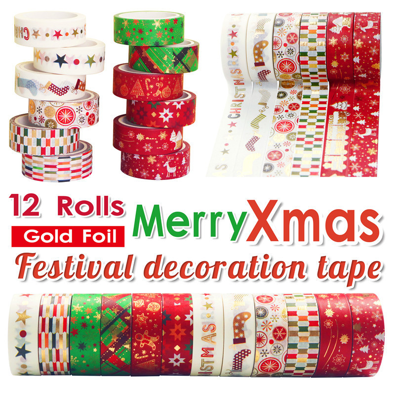 60 metrowe taśmy świąteczne Wa – Washi Tape Set recenzja i cena