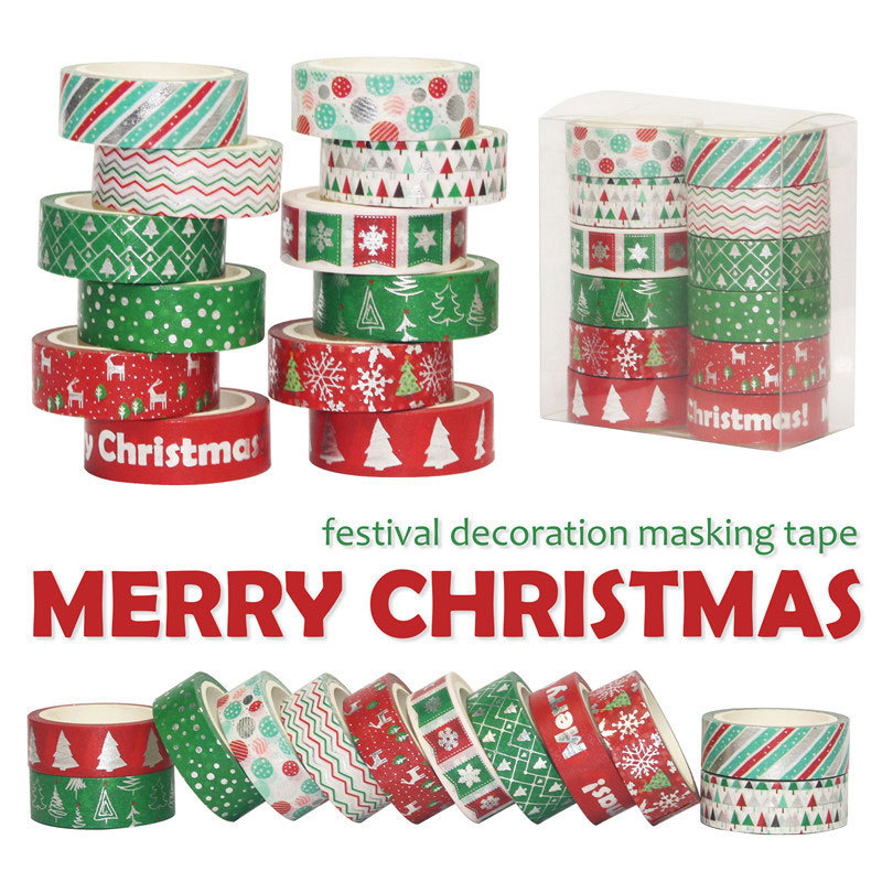 60 metrowe taśmy świąteczne Wa – Washi Tape Set recenzja i cena