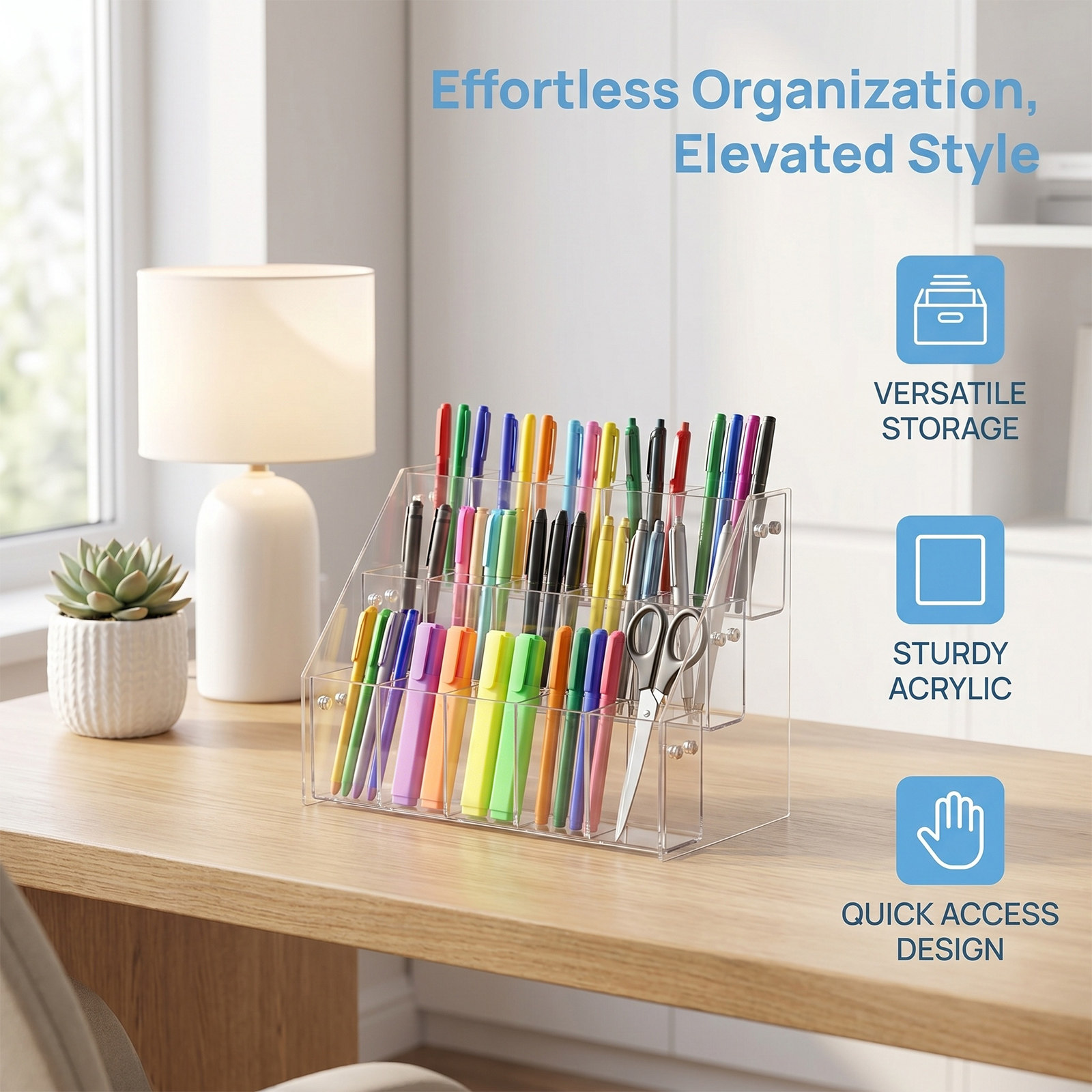 Nowoczesny, przezroczysty akry – Stationery And Office Supply Stores recenzja i cena