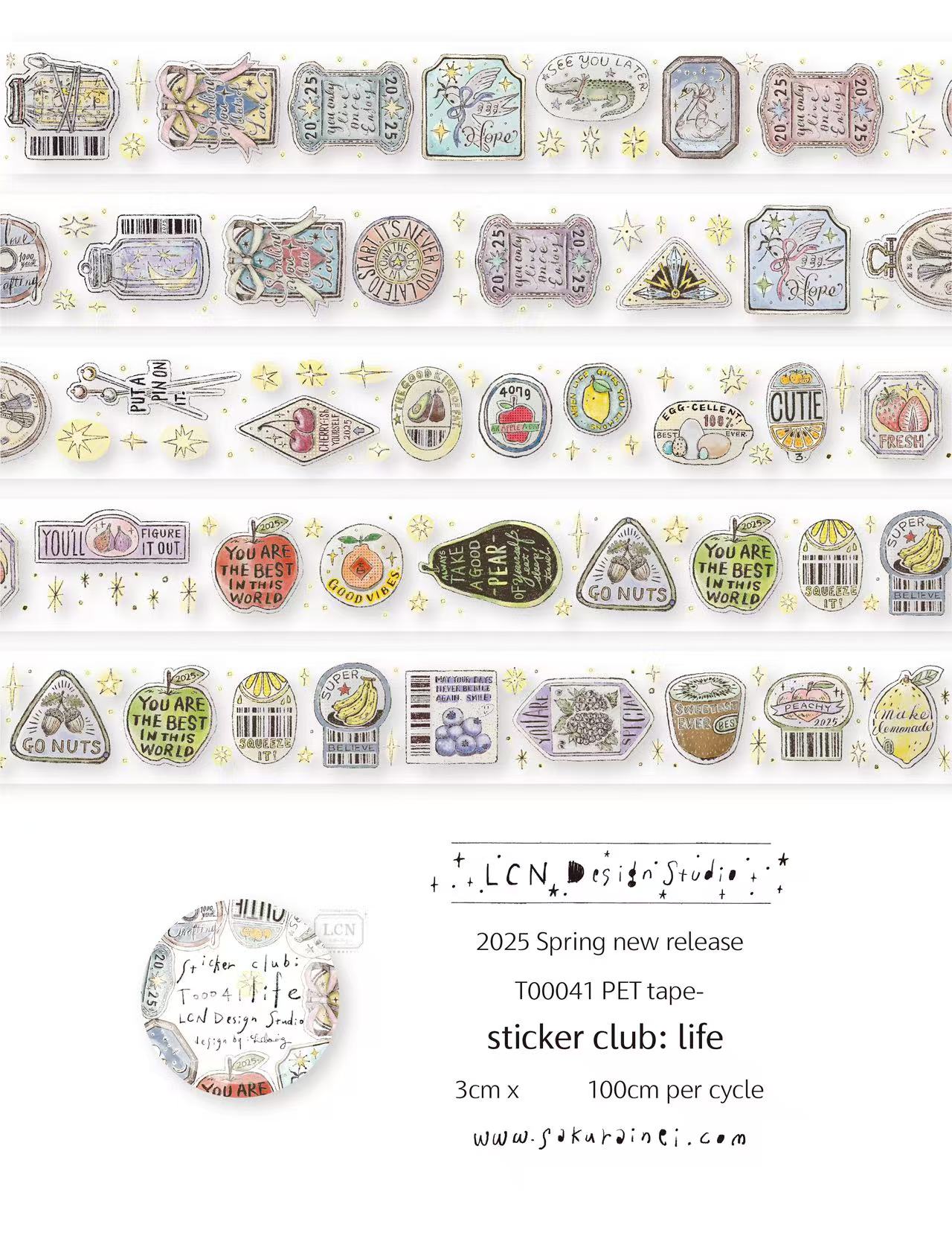 1 Pętla LCN Vintage Naklejka K – Washi Tape Set recenzja i cena