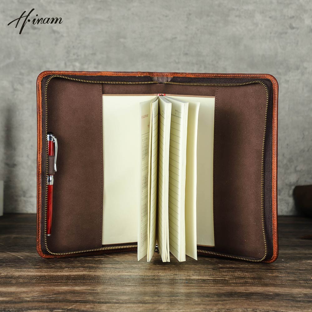 Retro prawdziwej skóry zamek b – Journal Leather Hardcover recenzja i cena