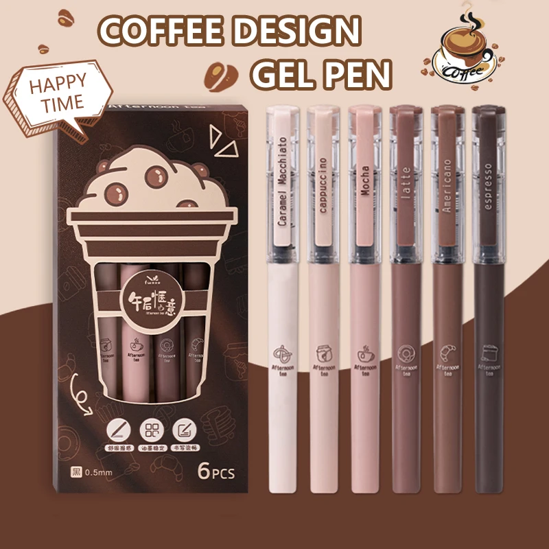 6 szt./zestaw Długopisy żelowe – Gel Ink Pen Set recenzja i cena