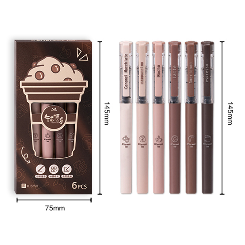 6 szt./zestaw Długopisy żelowe – Gel Ink Pen Set recenzja i cena